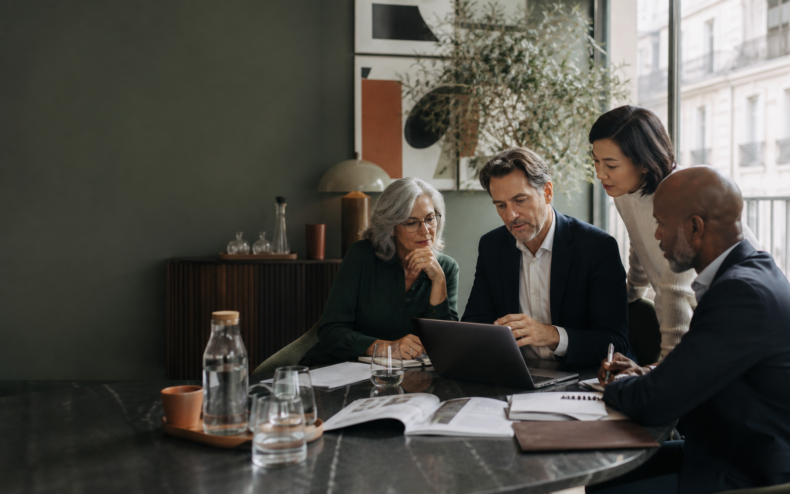 Eunomia compliance specialists working together